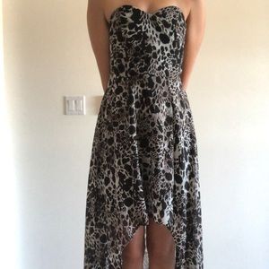 Brand new hi-low animal print dress